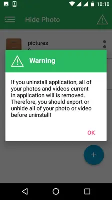 Hide Photo android App screenshot 9